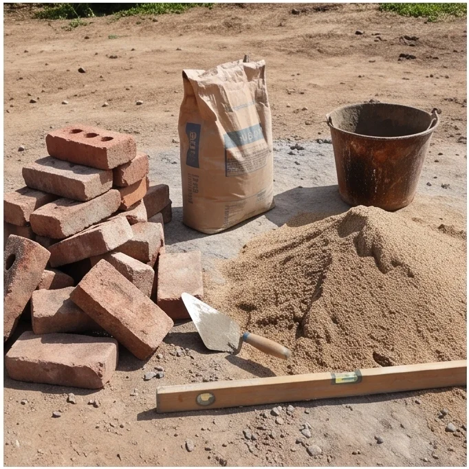 Materiales para chimenea economica: ladrillos, cemento, chapa, tubo