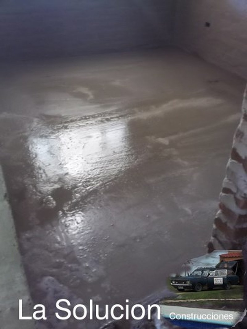 Contrapiso terminado y nivelado