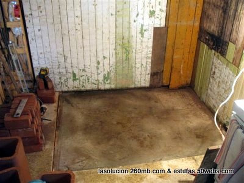 Base de la estufa terminada