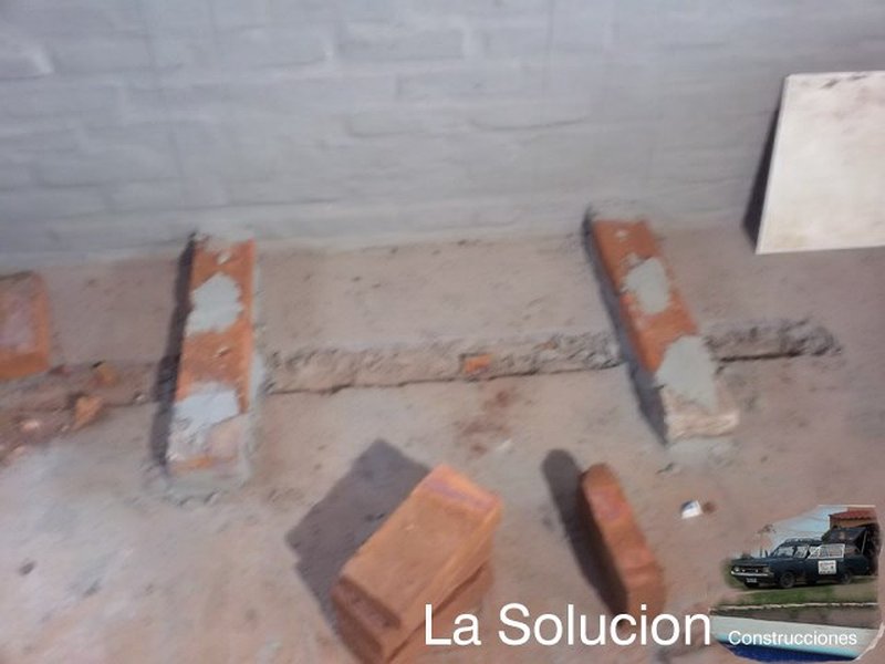 Armado de las paredes de ladrillo