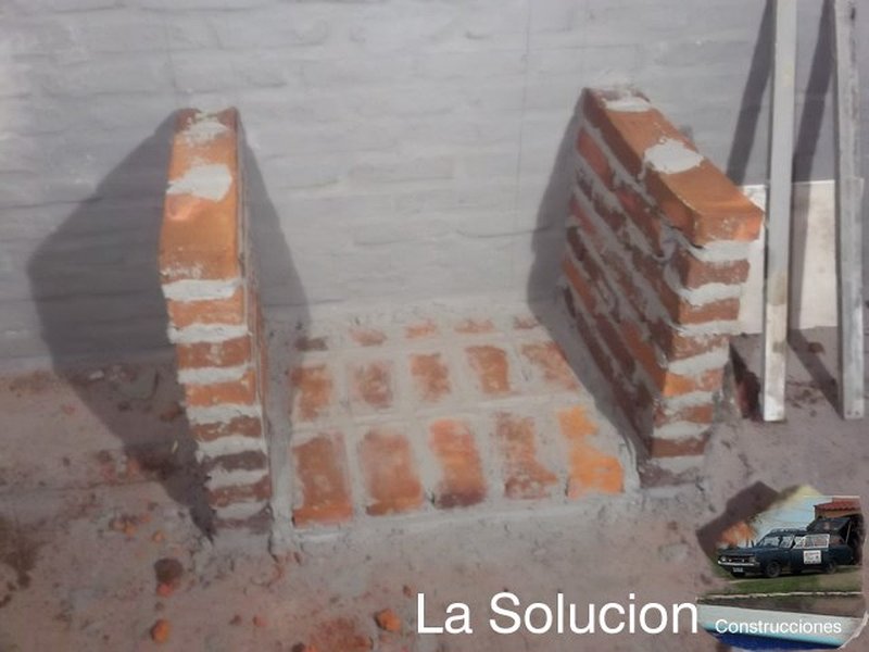 Llenado de las juntas entre ladrillos